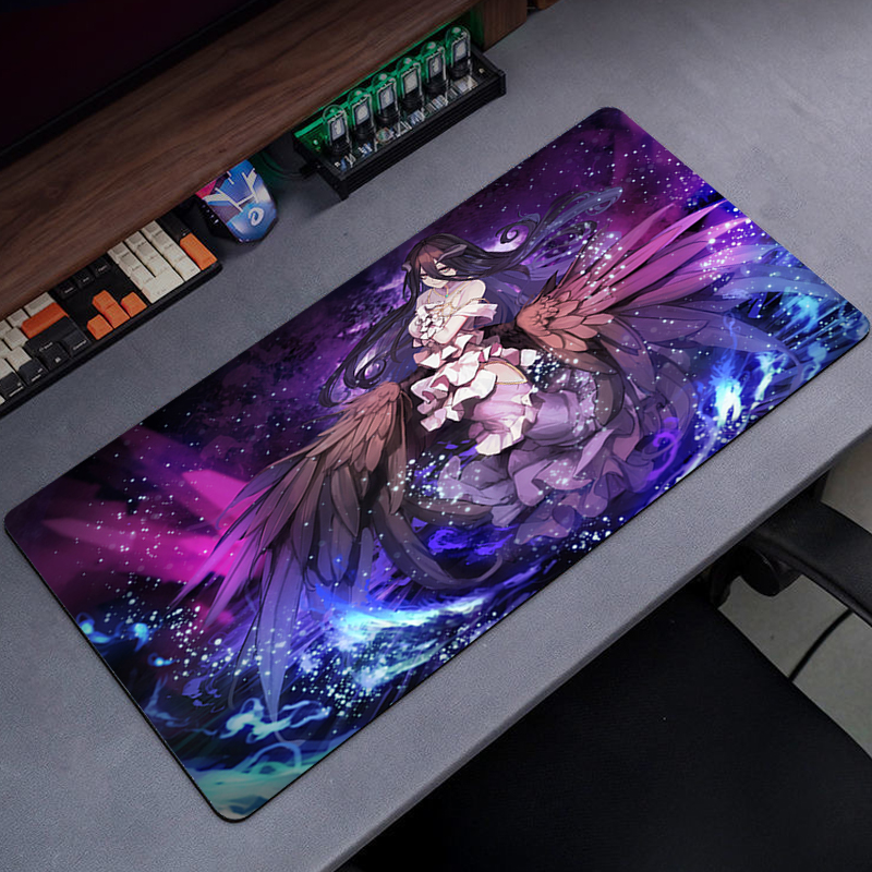 Desk Setup Anime - Overlord Mouse Mats Mousepad Large Anime