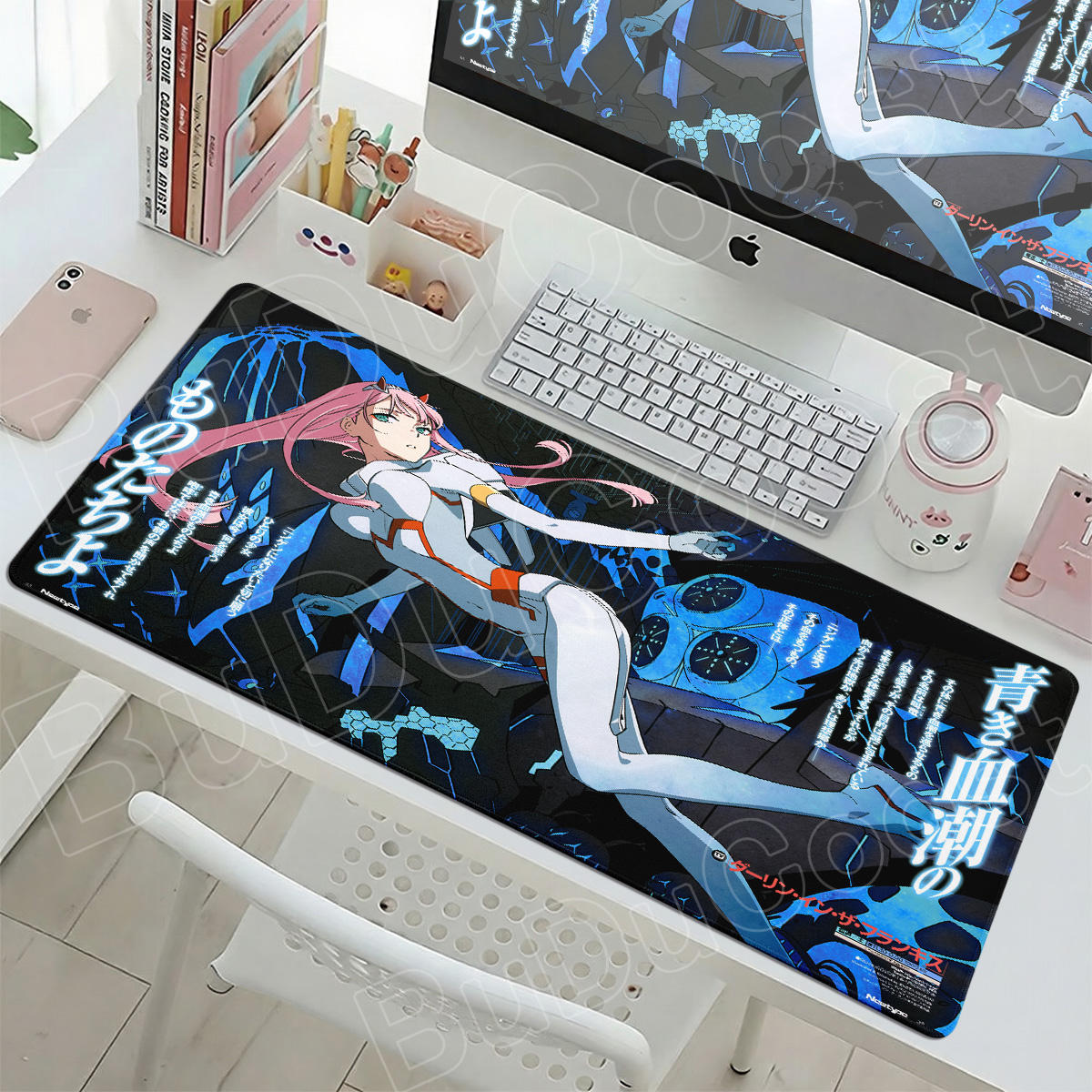 Kawaii Zero Two Pc Gamer Mouse - Desk Setup Two Laptops recension och pris