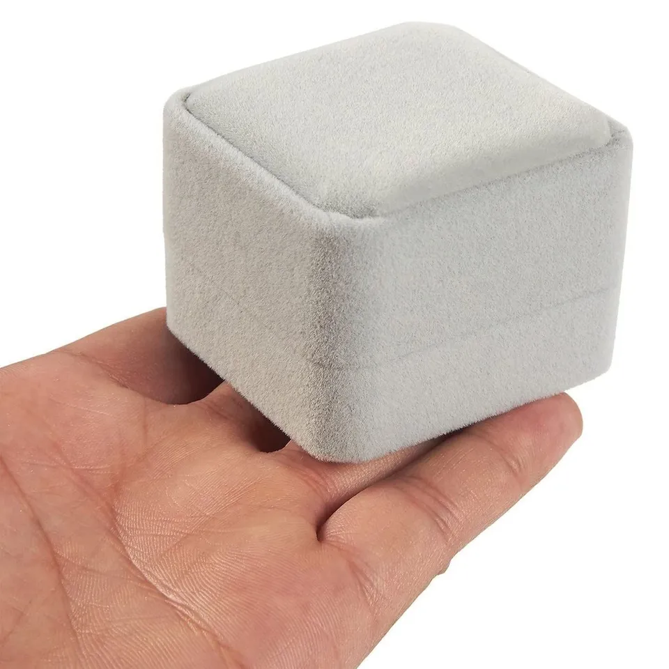 6PCS Square Velvet Ring Box Ri - Ring Binder Box recension och pris