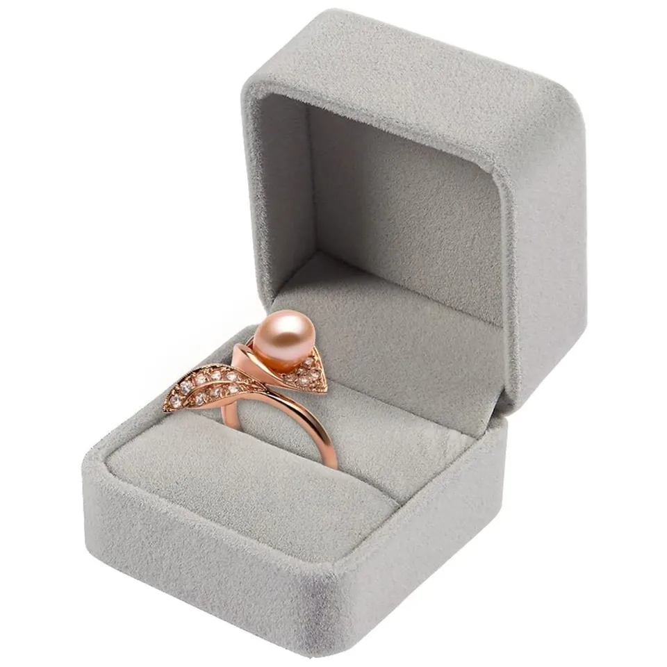 6PCS Square Velvet Ring Box Ri - Ring Binder Box recension och pris