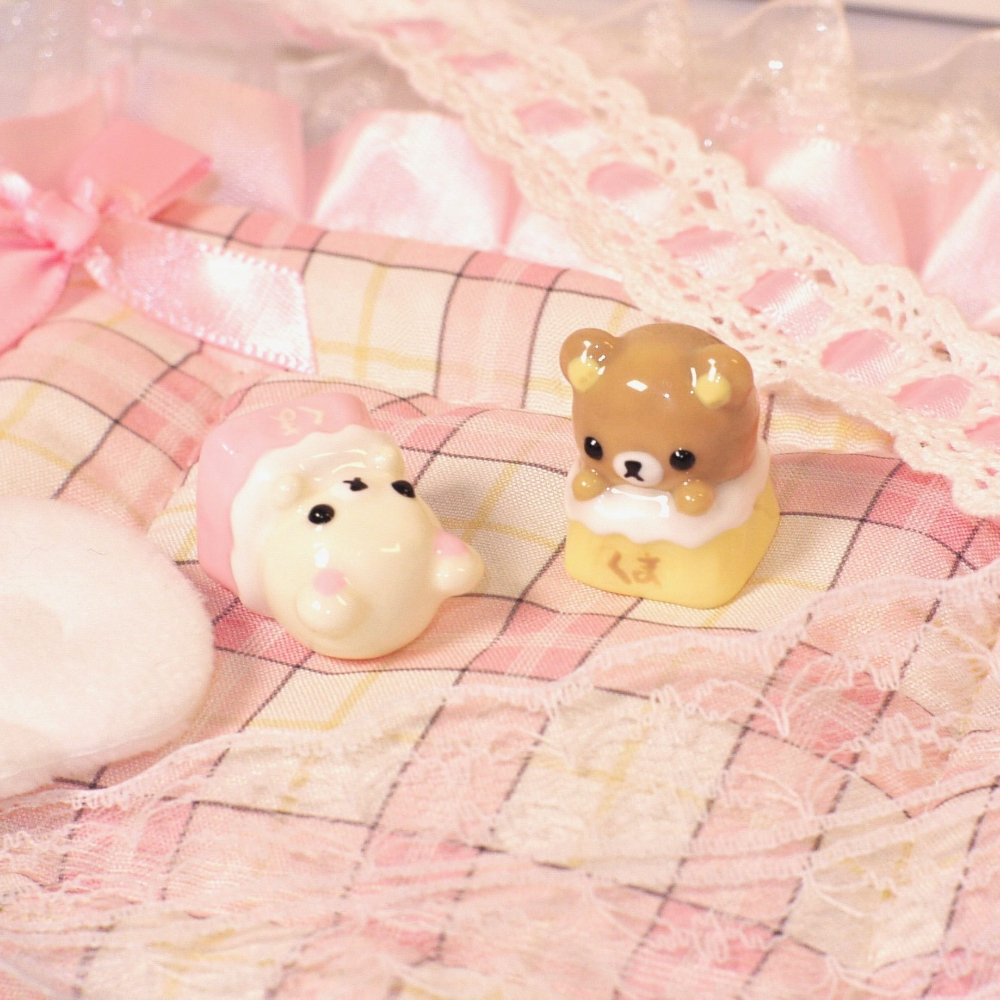 Kawaii Rilakkuma Keycaps Relax - Desk Setup Anime recension och pris