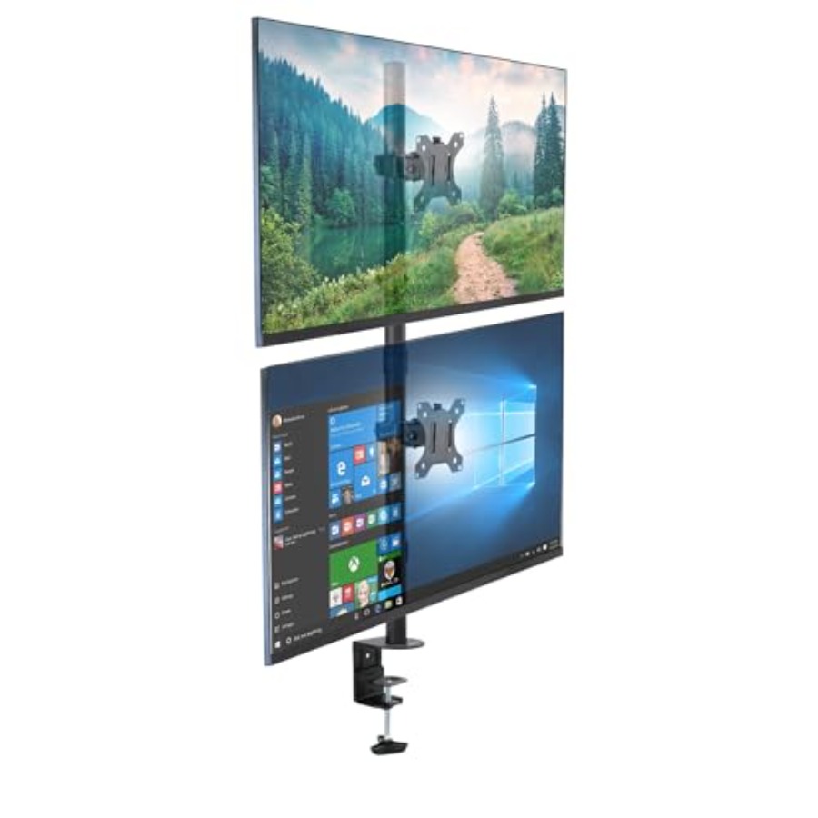 Vertical Dual Monitor Mount fo - Desk Setup Dual Monitor recension och pris
