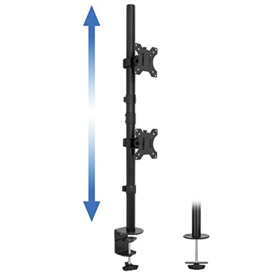 Vertical Dual Monitor Mount fo - Desk Setup Dual Monitor recension och pris