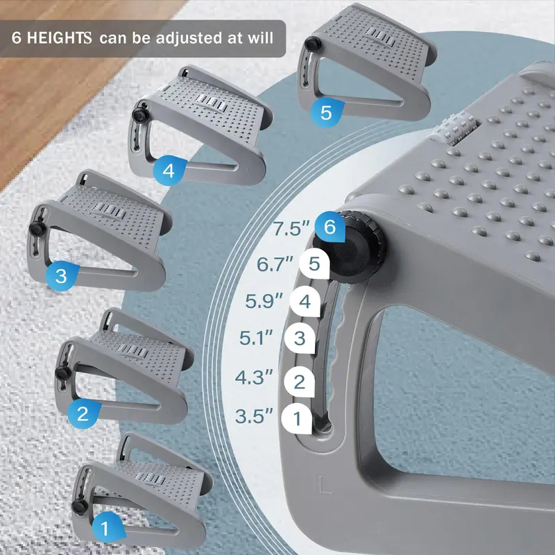 Ergonomic Foot Rest for Under  - Desk Setup Office recension och pris