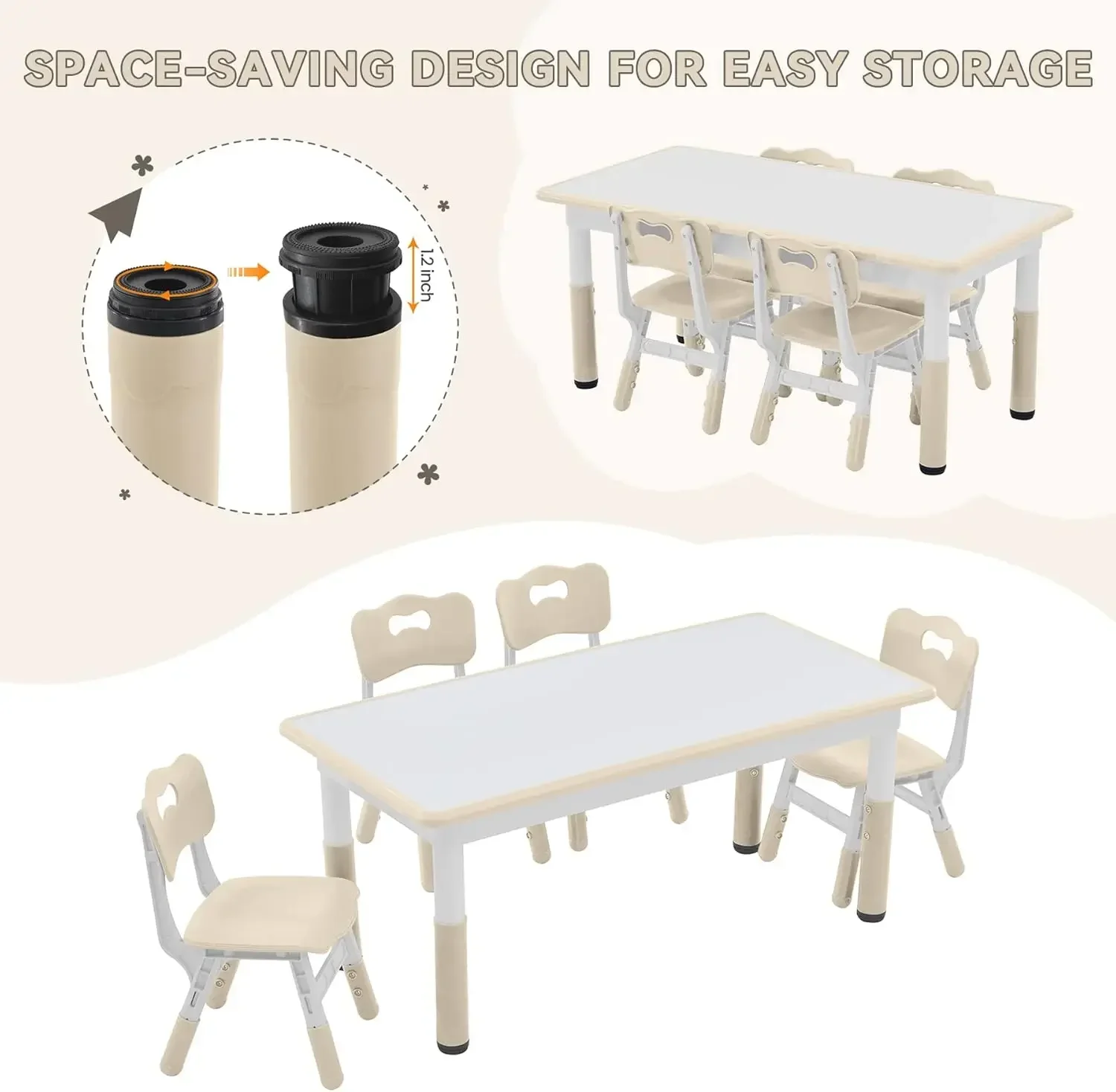 Kids Study Table and Chairs Se - Desk Setup Study recension och pris