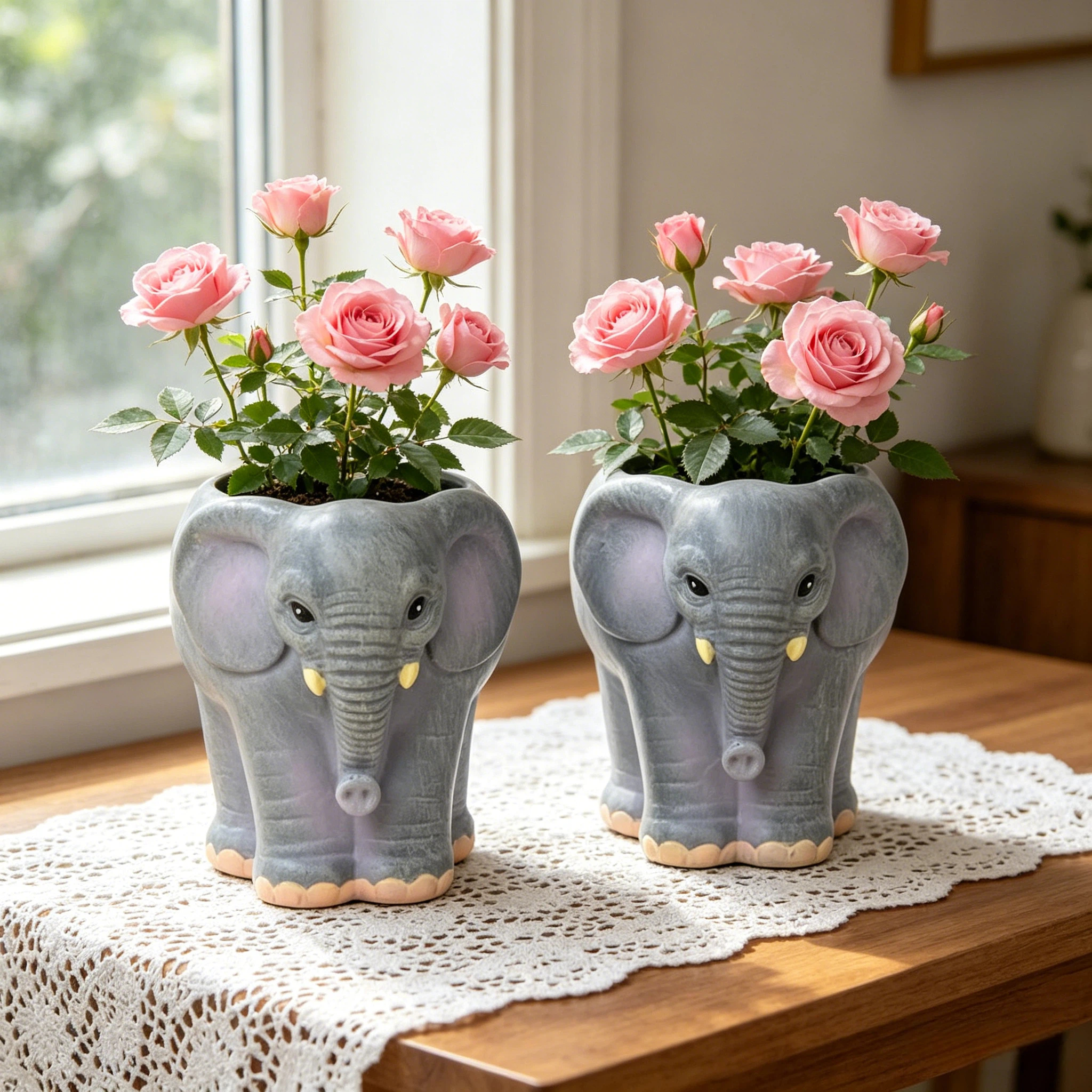 1Pc, Soft and Cute Elephant-Sh - Desk Setup With Plants recension och pris
