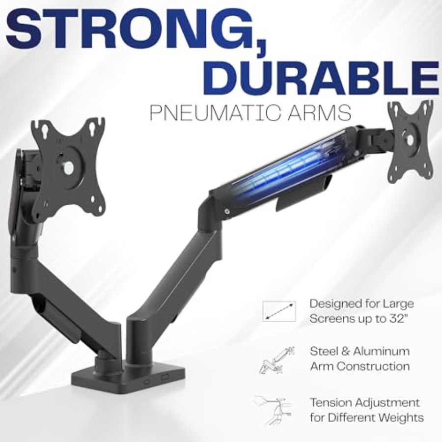 Dual Monitor Stand, Fully Adju - Desk Setup Dual Monitor recension och pris