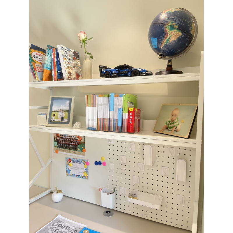 Desktop Storage Shelf with Peg - Desk Setup Study recension och pris