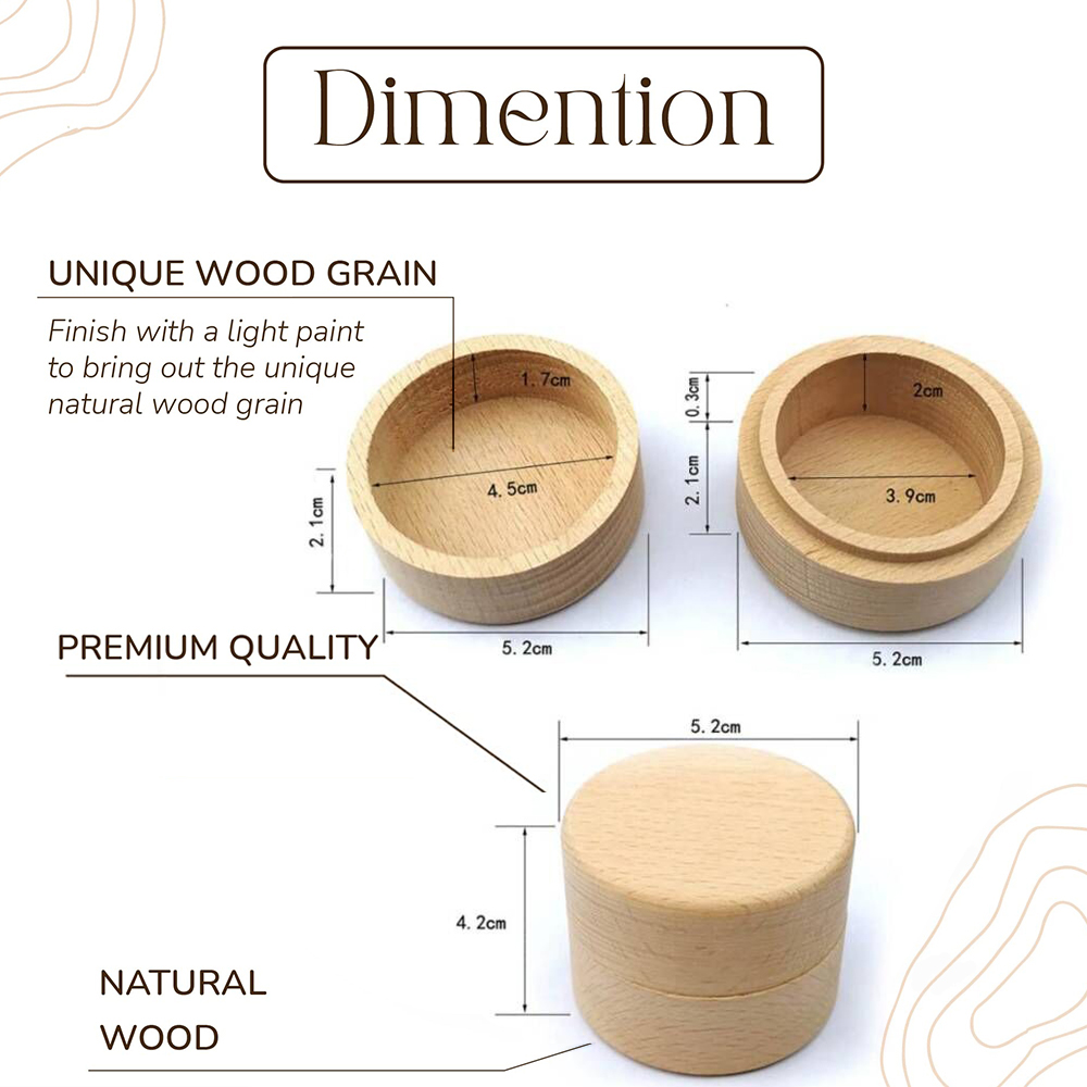 Personalized Engraved Wooden R - Ring Binder Box recension och pris