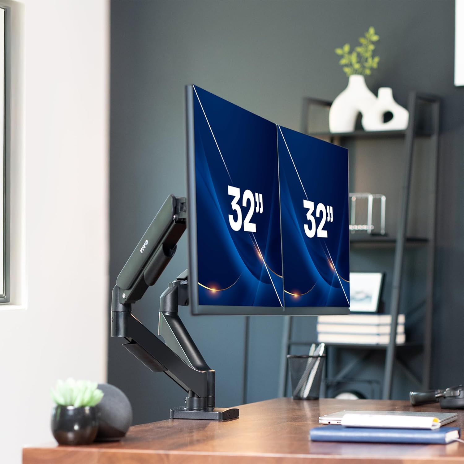 Dual Monitor Stand, Fully Adju - Desk Setup Dual Monitor recension och pris