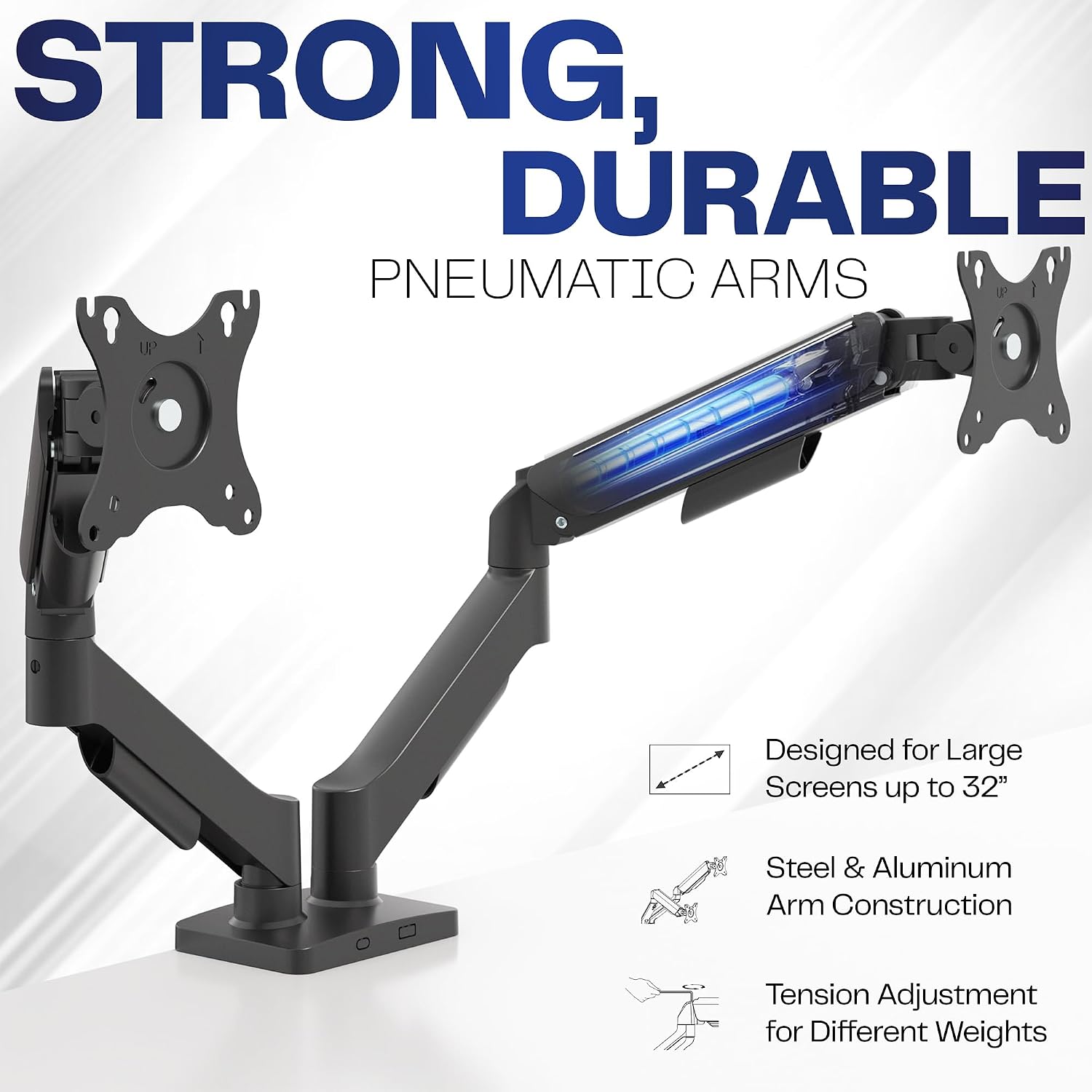 Dual Monitor Stand, Fully Adju - Desk Setup Dual Monitor recension och pris