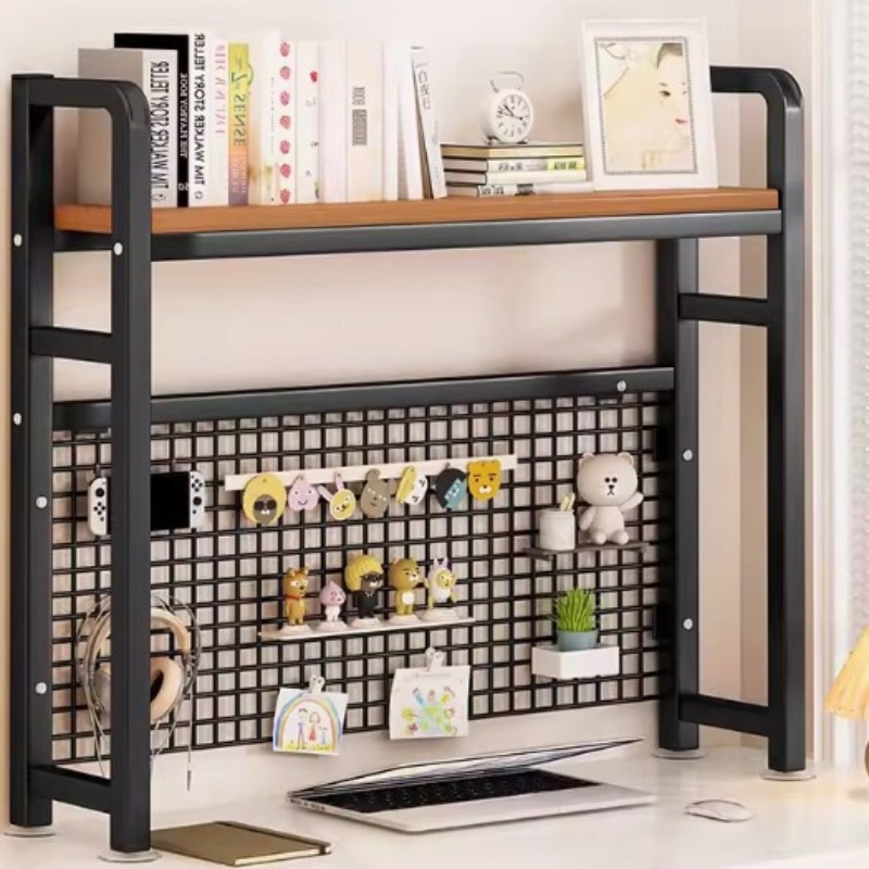 Grid Shelf Desktop Shelf Desk  - Desk Setup Study recension och pris