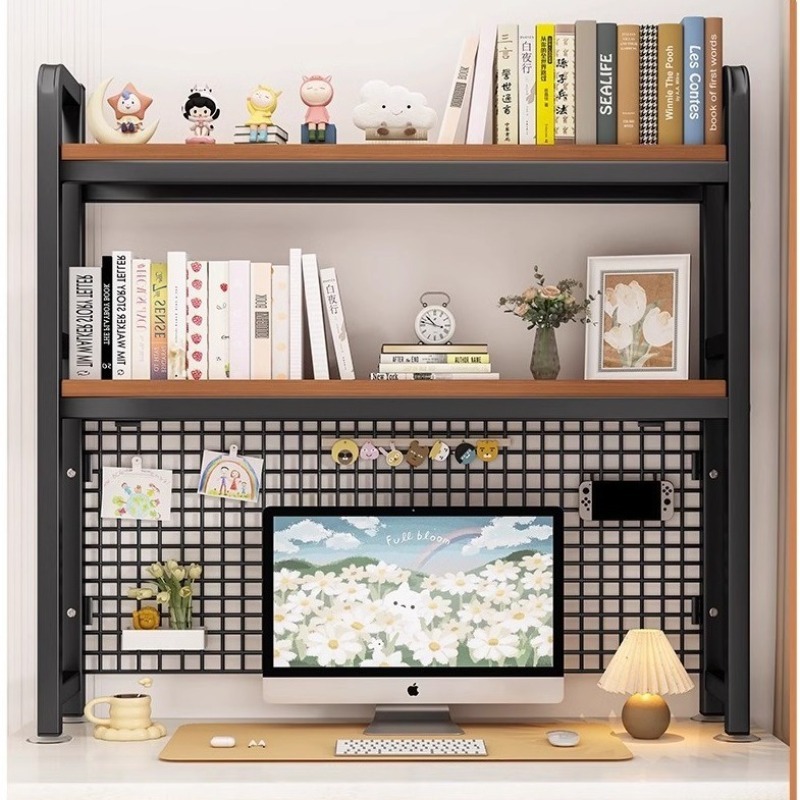 Grid Shelf Desktop Shelf Desk  - Desk Setup Study recension och pris