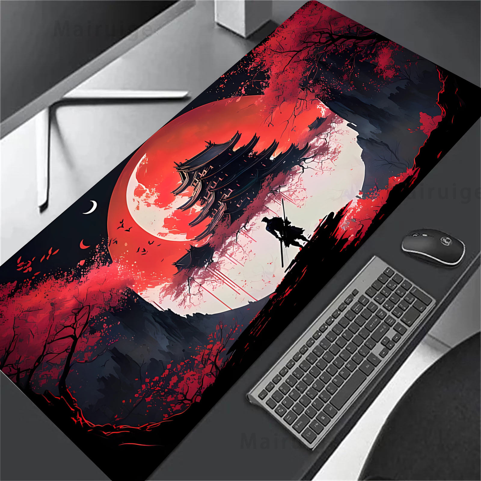Mousepad Japanese Sakura Samur - Desk Setup For Office recension och pris