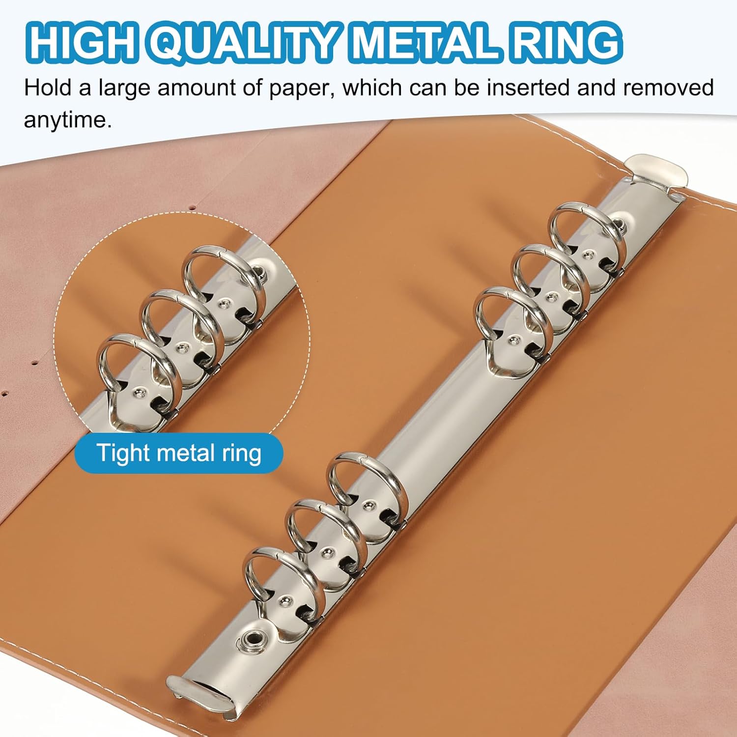 A5 Soft PU Leather Notebook Bi - Ring Binder Box recension och pris