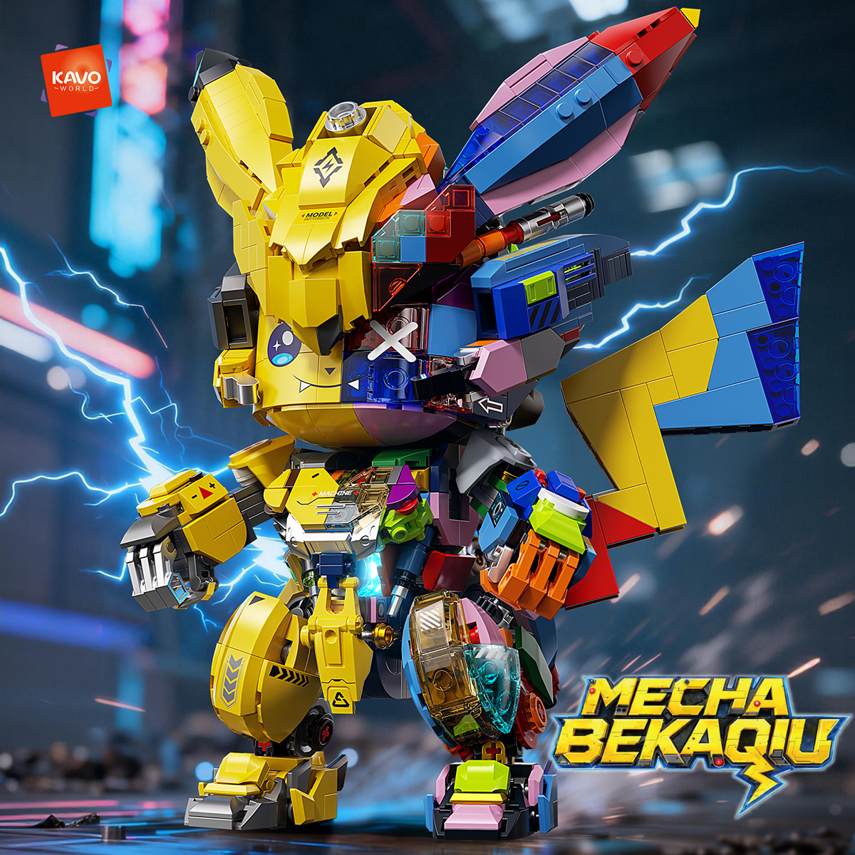 KAVOWORLD 1505 PCS DIY Mecha A - Desk Setup Diy recension och pris