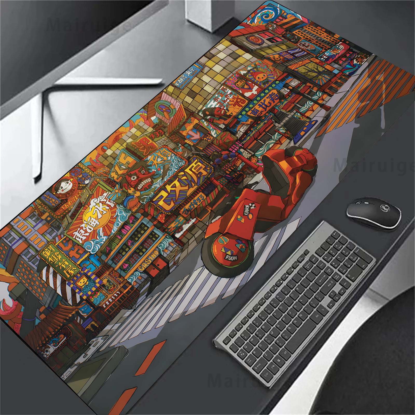 Large Mouse Pad Japanese Stree - Desk Setup Diy recension och pris