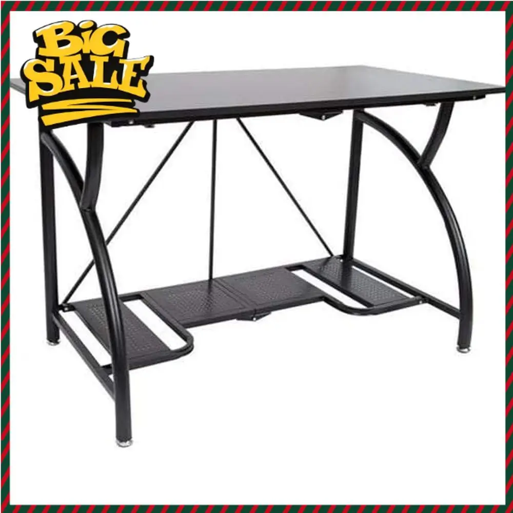 Space-Saving Foldable Desk for - Desk Setup With Laptop And Monitor recension och pris