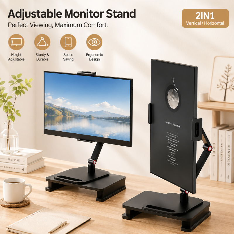Expandable Portable Monitor Mo - Desk Setup With Laptop And Monitor recension och pris