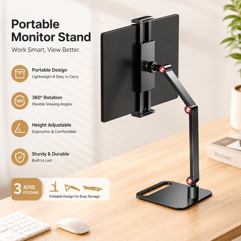 Expandable Portable Monitor Mo - Desk Setup With Laptop And Monitor recension och pris