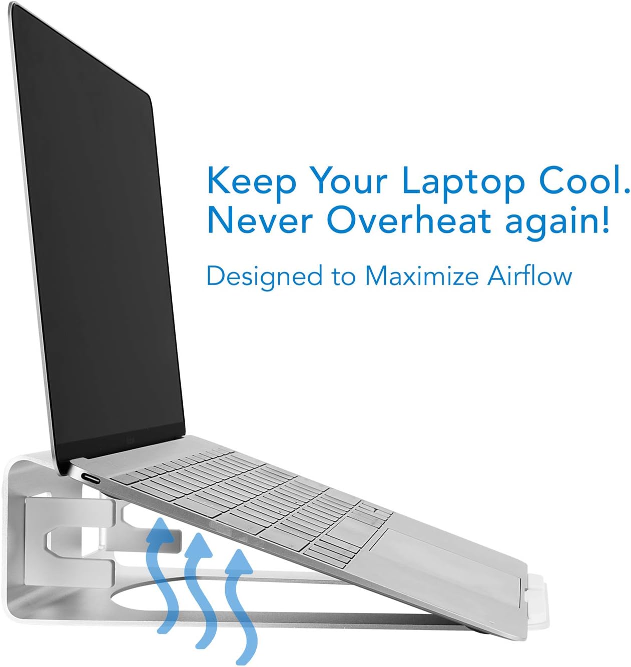 Vertical Laptop Stand for Desk - Desk Setup With Laptop And Monitor recension och pris