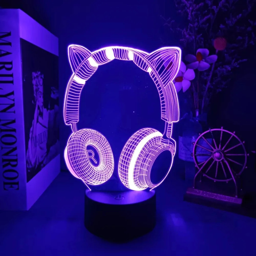 New Headphones 3D Illusion Nig - Desk Setup Diy recension och pris
