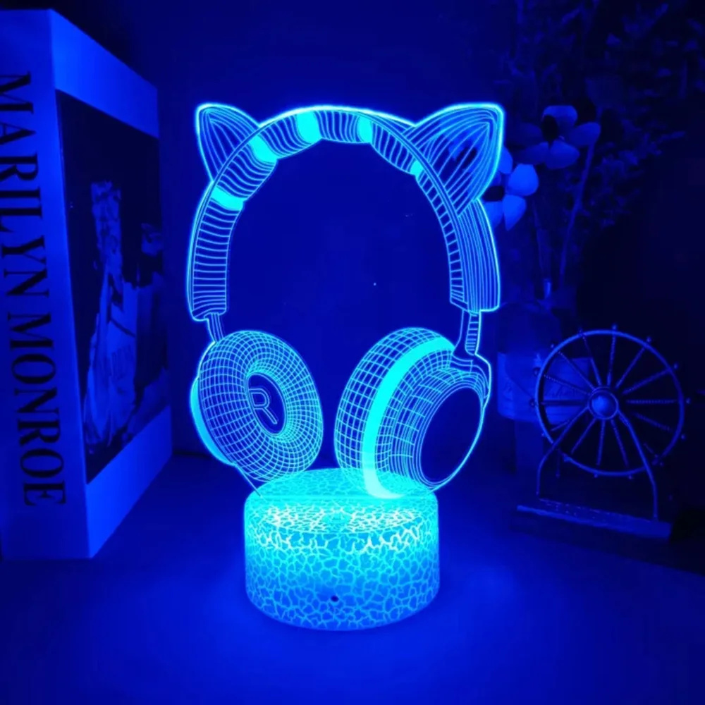 New Headphones 3D Illusion Nig - Desk Setup Diy recension och pris