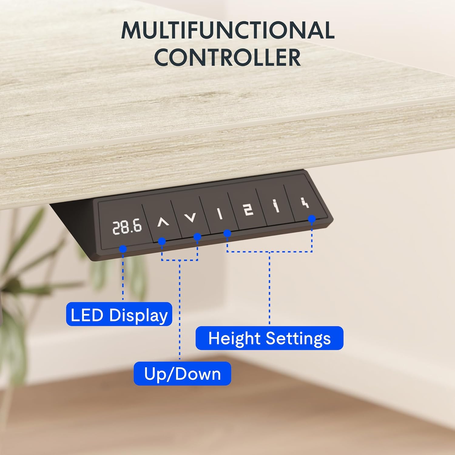 Electric Standing Desk 48x30 I - Desk Setup Study recension och pris