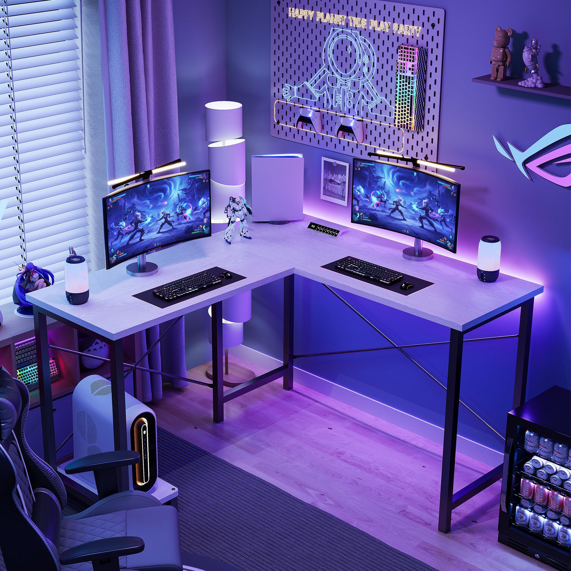 JHK 50 Inch L Shaped Desk Comp - Desk Setup Office recension och pris