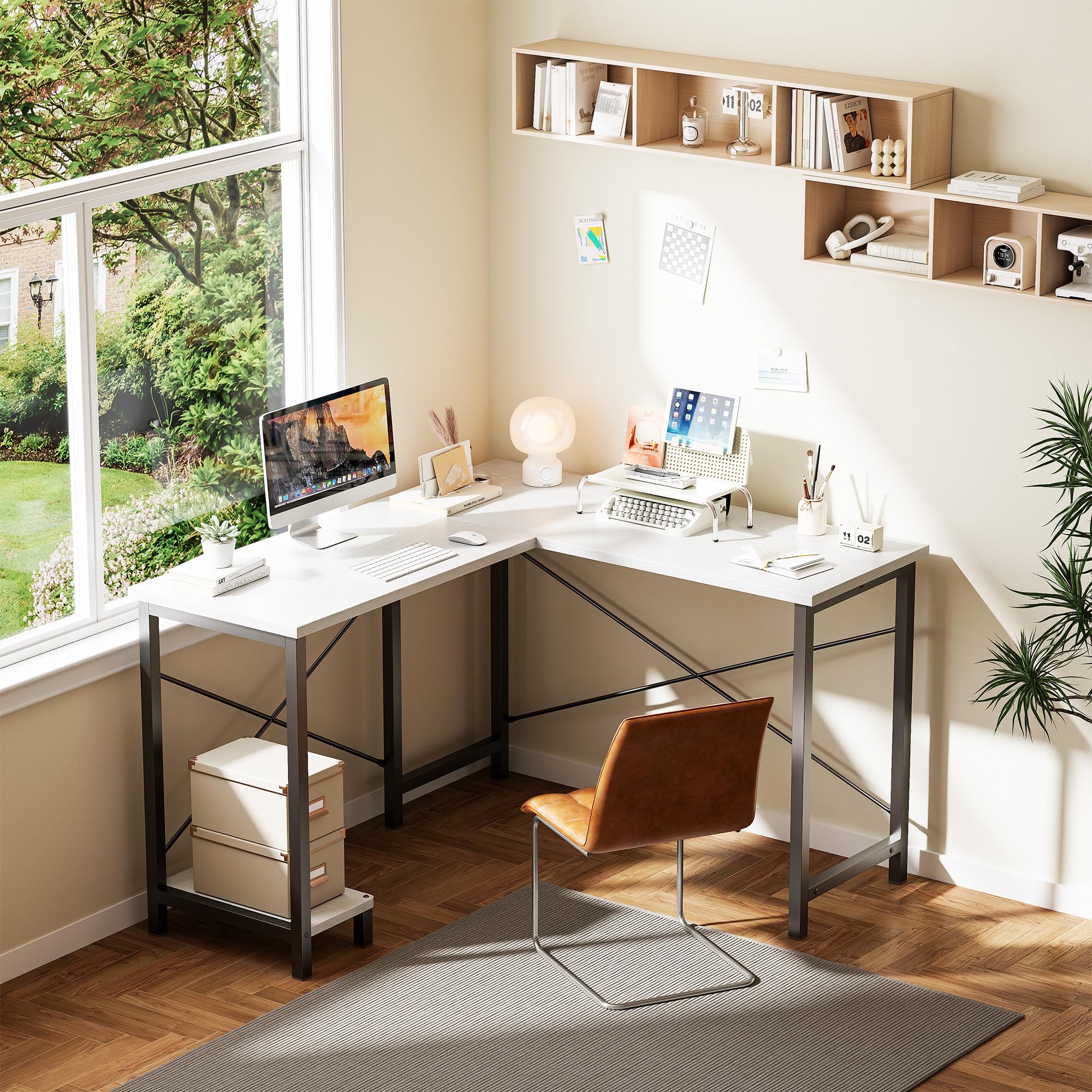 JHK 50 Inch L Shaped Desk Comp - Desk Setup Office recension och pris