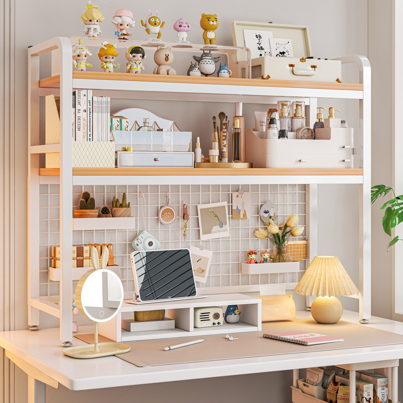 Bookshelf Bookcase With Grid D - Desk Setup Study recension och pris