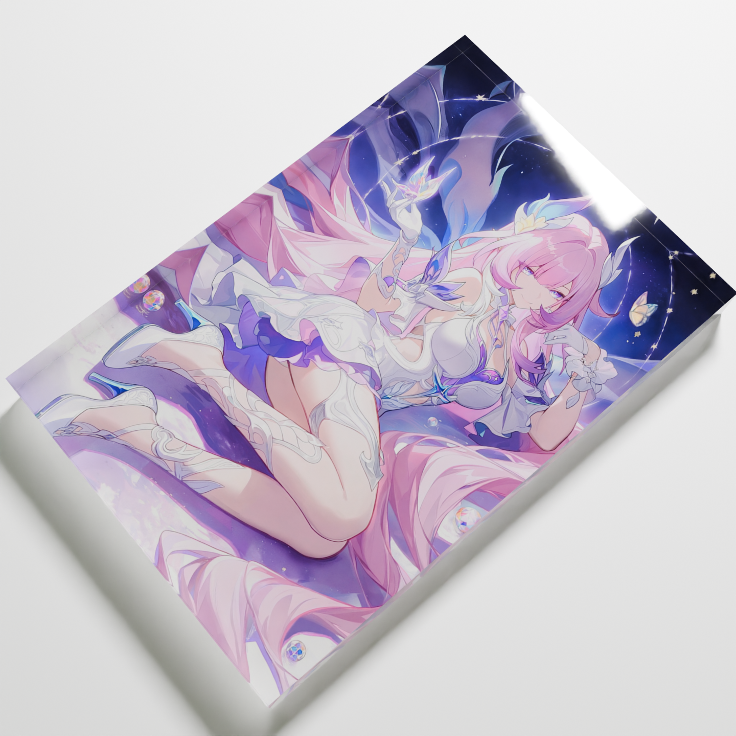 DIY 3D Holographic Cube Honkai - Desk Setup Diy recension och pris