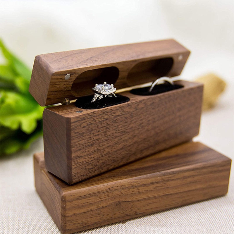 ZB91 Fashion Wood Ring Box for - Ring Binder Box recension och pris
