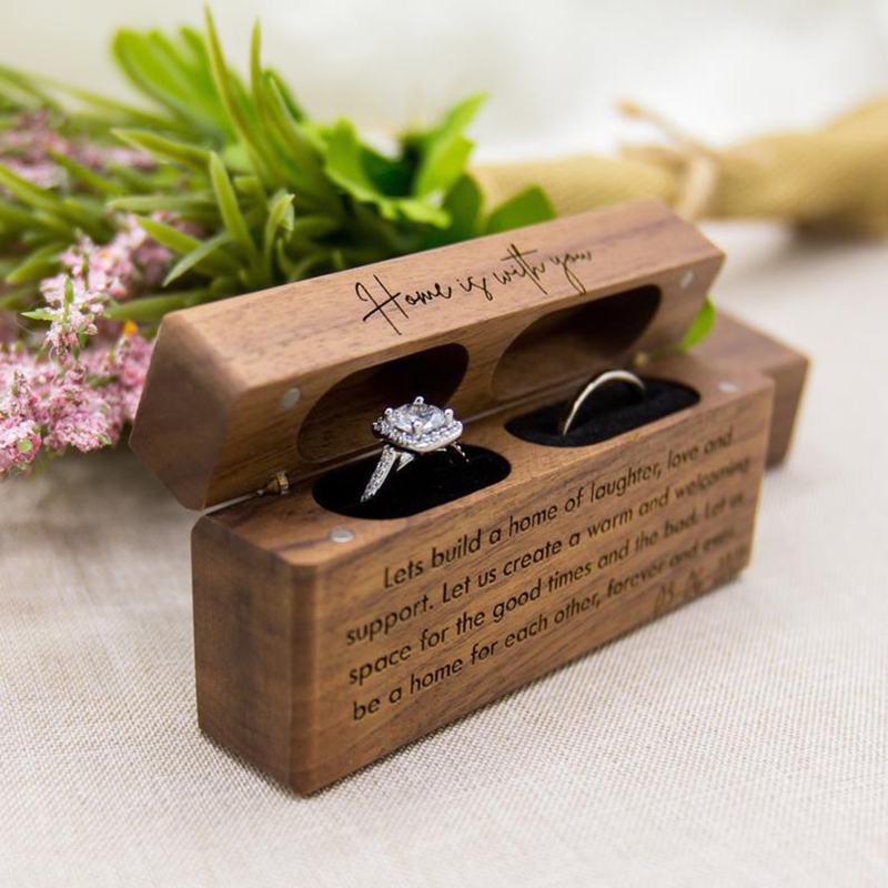 ZB91 Fashion Wood Ring Box for - Ring Binder Box recension och pris