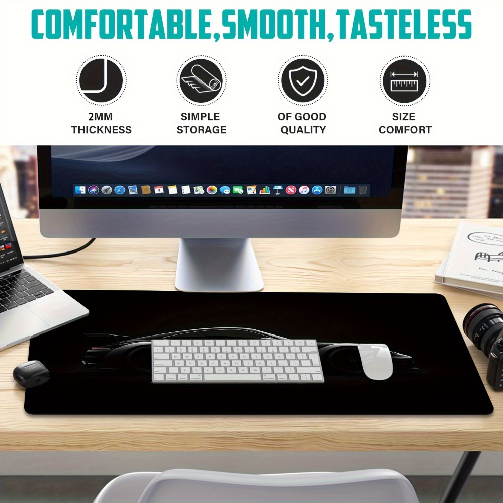 Sanded Black Gaming Mouse Pad  - Desk Setup Editing recension och pris