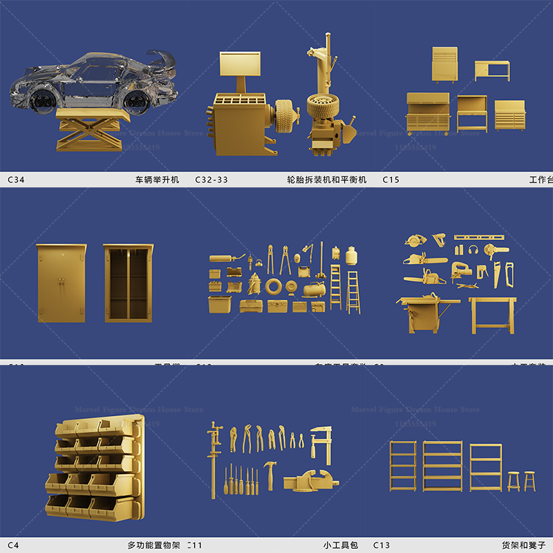1/64 Scale Miniature Scene Dol - Desk Setup Editing recension och pris
