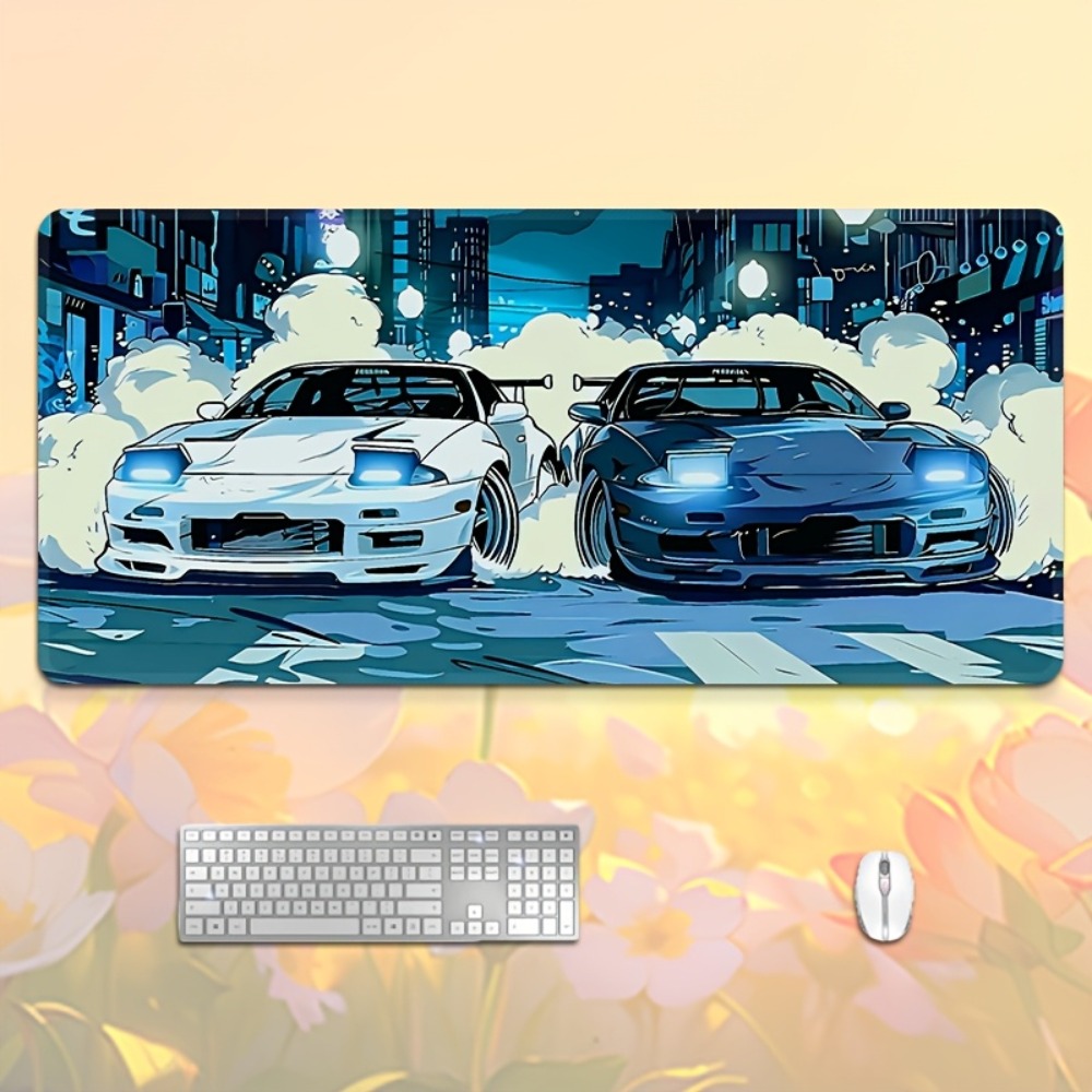 Anime Style Blue White Sports  - Desk Setup Anime recension och pris