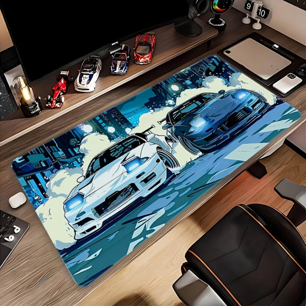 Anime Style Blue White Sports  - Desk Setup Anime recension och pris