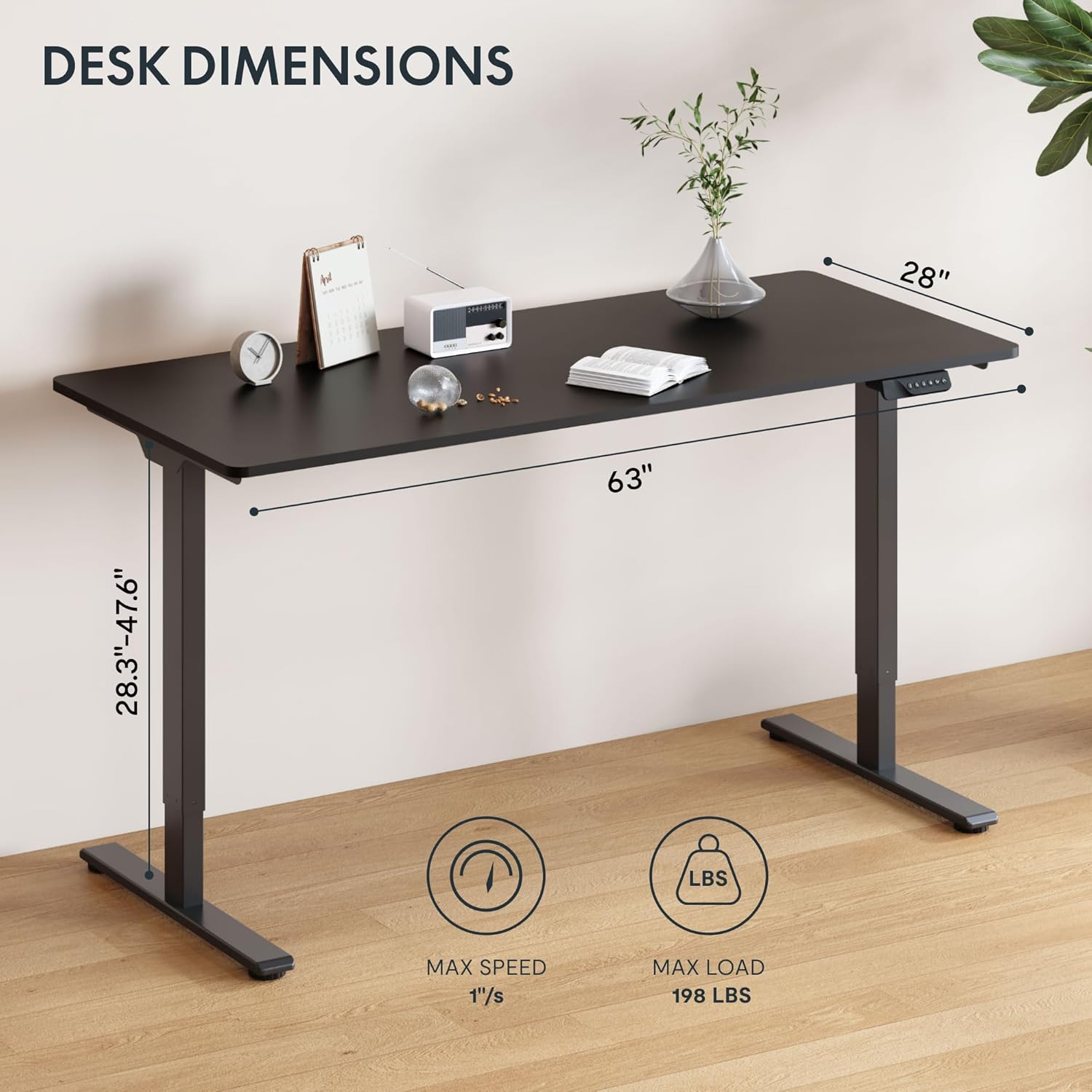 Electric Standing Desk with Du - Desk Setup Dual Monitor recension och pris