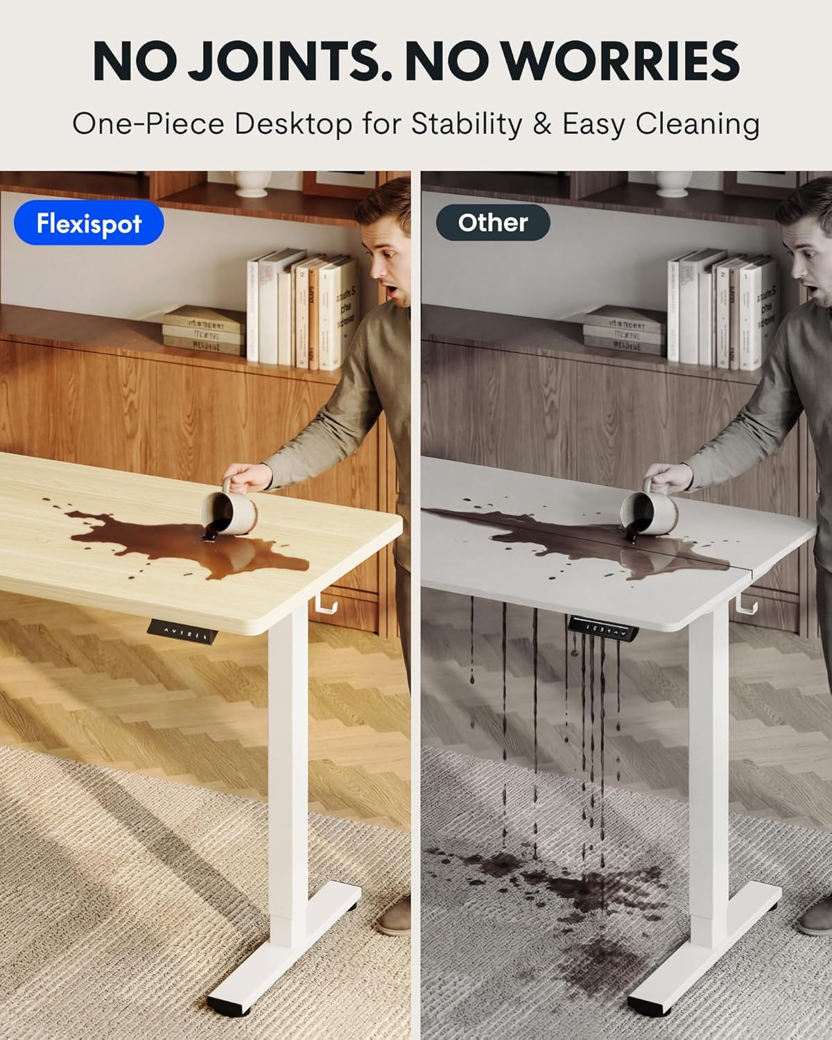 Electric Height Adjustable Sta - Desk Setup Office recension och pris