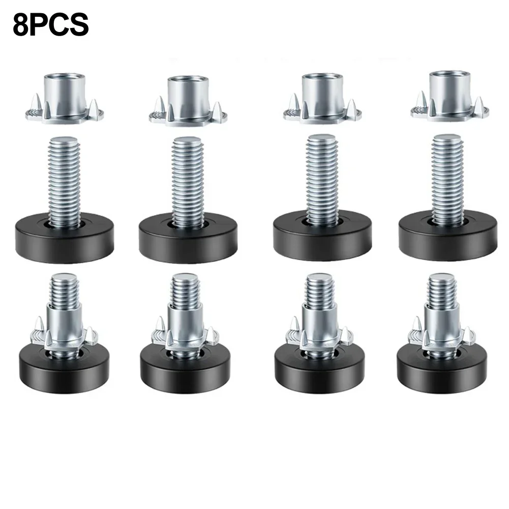 8PCS Adjustable Furniture Leve - Desk Setup Office recension och pris