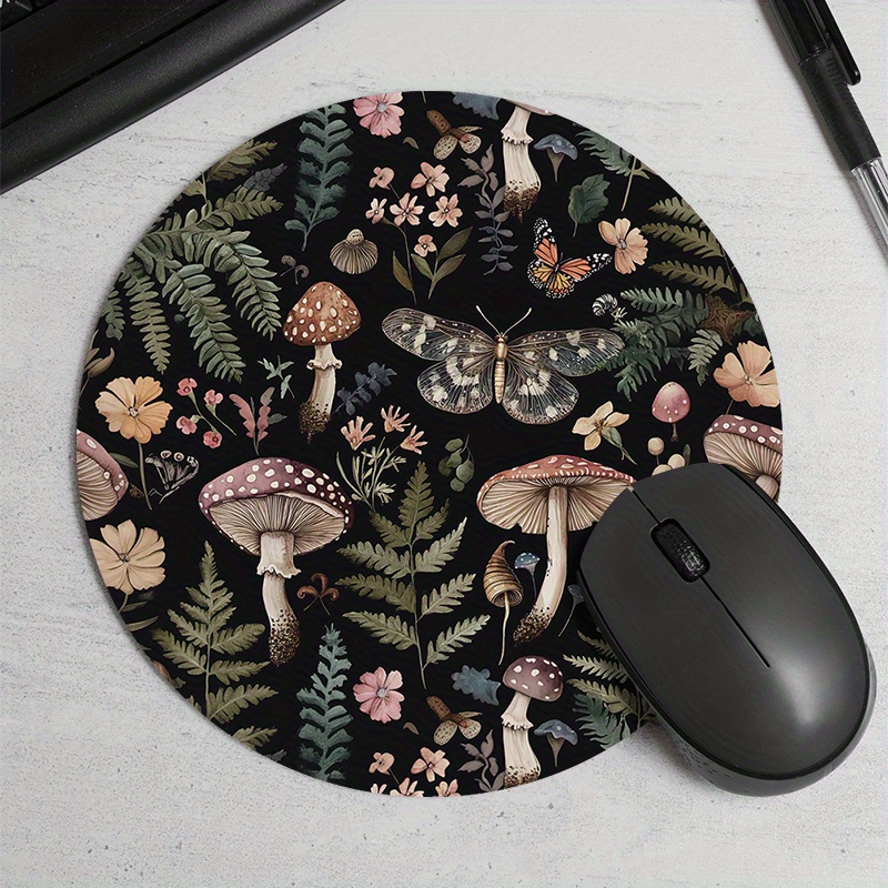 Round Forest Plant Mouse Pad R - Desk Setup For Office recension och pris