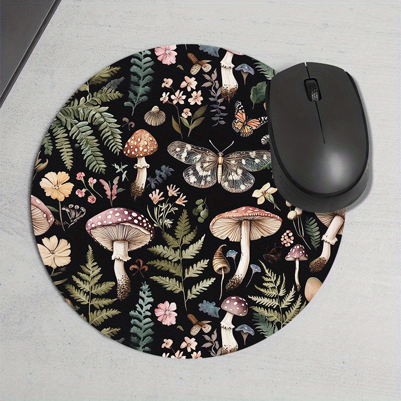 Round Forest Plant Mouse Pad R - Desk Setup For Office recension och pris